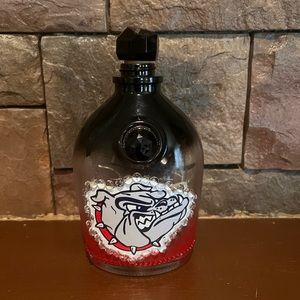 Handmade Upcycled Lighted Bottle University of Georgia Bulldogs bar decor light